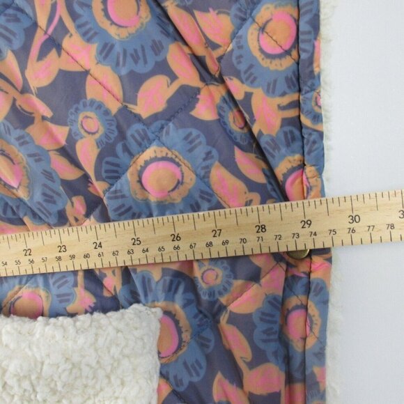 Natural Life Kimono Sherpa Jacket Women L XL Snap Hooded Boho Oversized Hood 764 - Picture 14 of 16